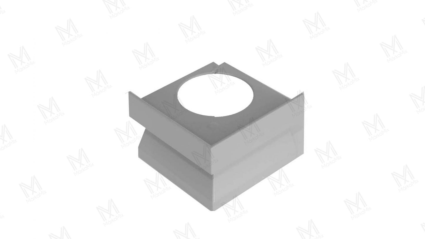 TERASZ VÍZVETŐ PROFILHOZ SAROK ELEM 69MM/105X105 MM, SZÜRKE